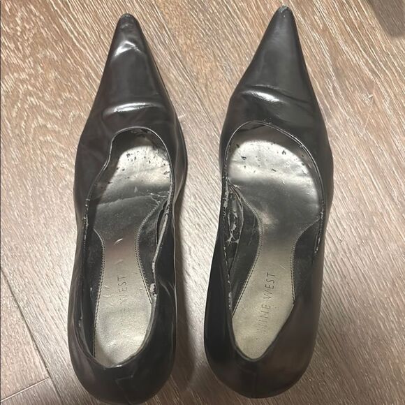 Nine West Black Heels Sleek Pointed-Toe Design - Picture 1 of 3